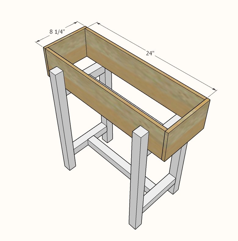 Small Raised Planter Stands — step 3
