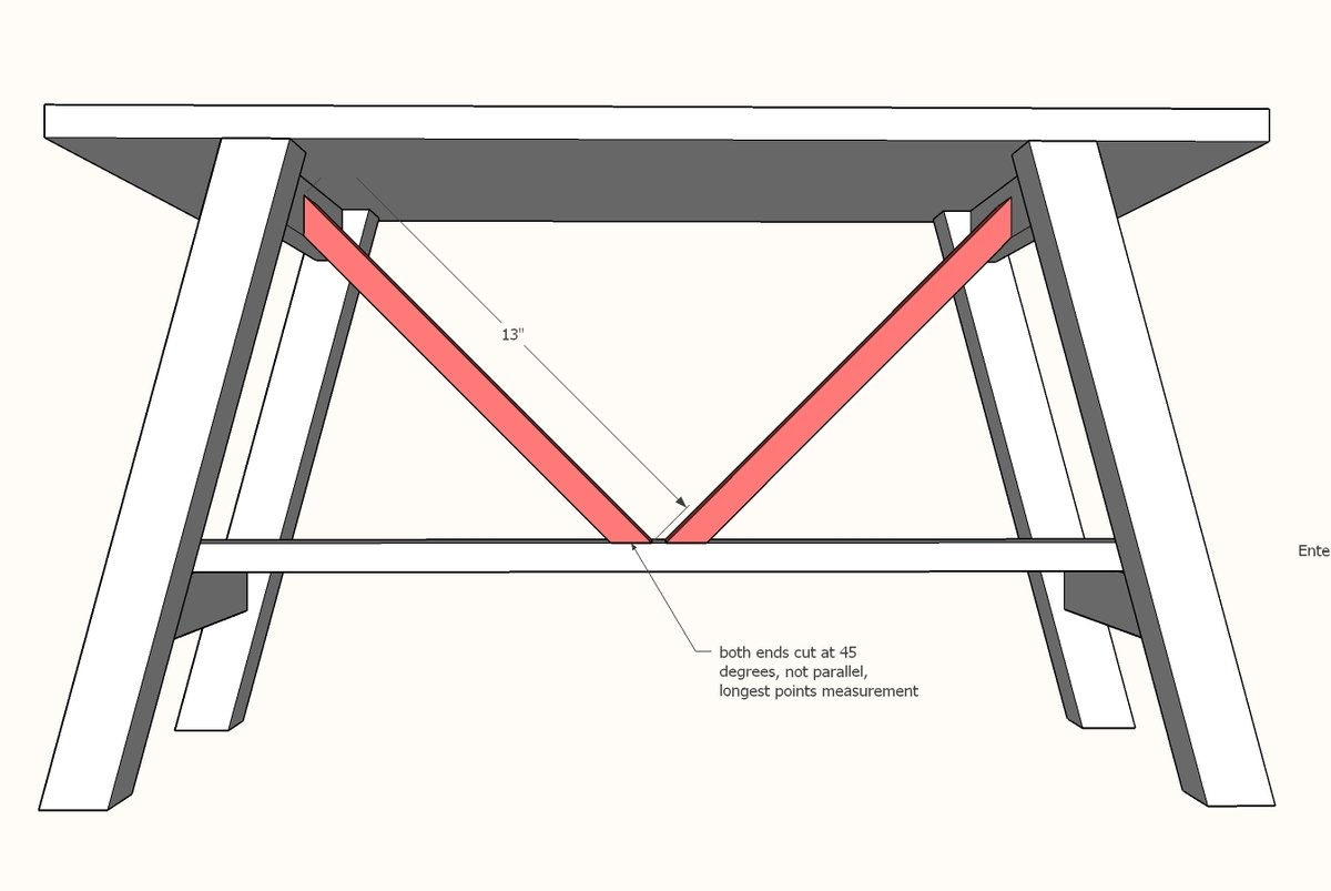 Small Rustic Bench — step 4