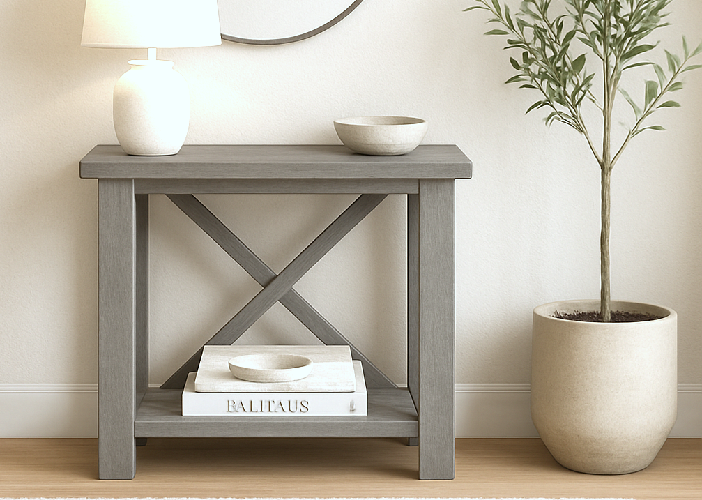 Small Rustic X Console