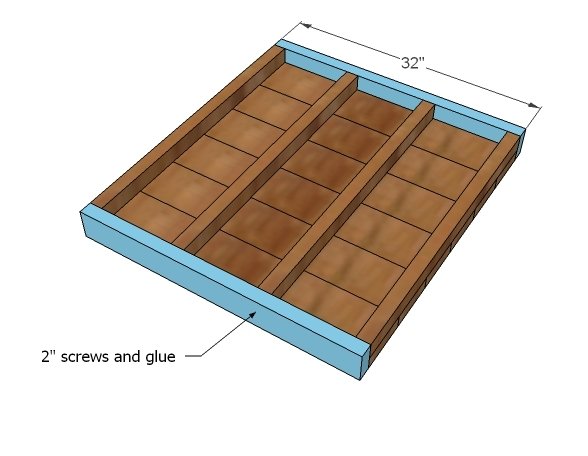 Small Square Modern Farmhouse Table — step 2