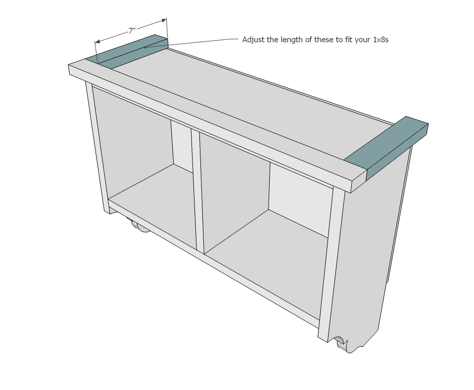 Small Wall Shelf with Hooks — step 7