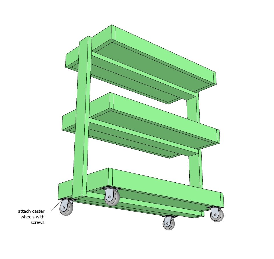Smaller Rolling Storage Cart — step 5