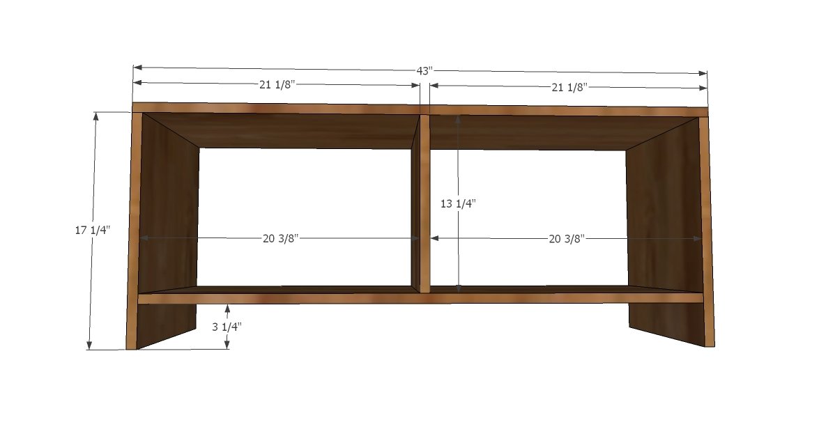 Smith Media Wall: Center Console — step 1