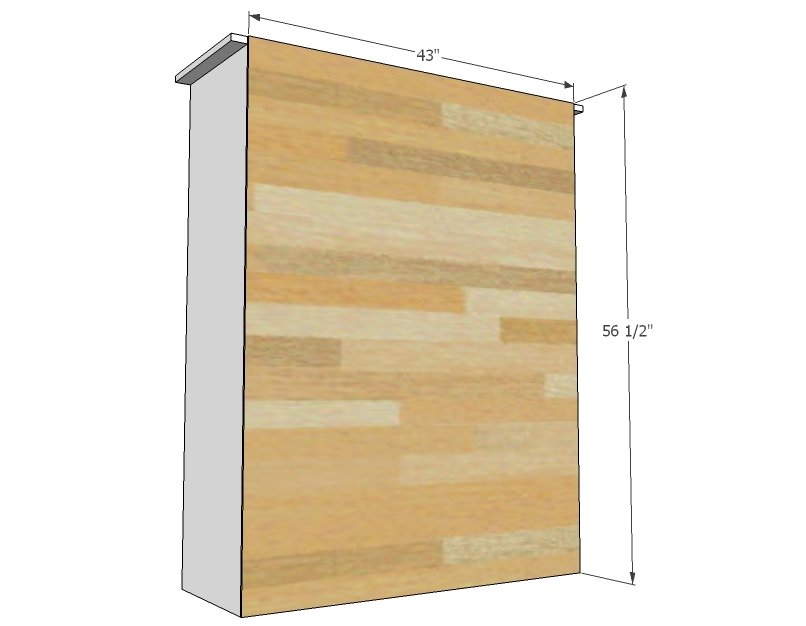 Smith Media Wall: Center Media Hutch — step 3
