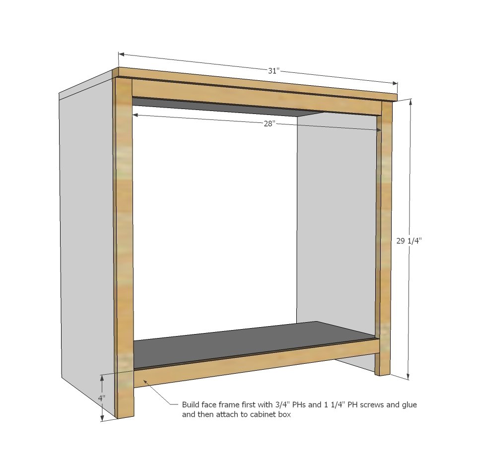 Smith Media Wall: Side Base Cabinet — step 2