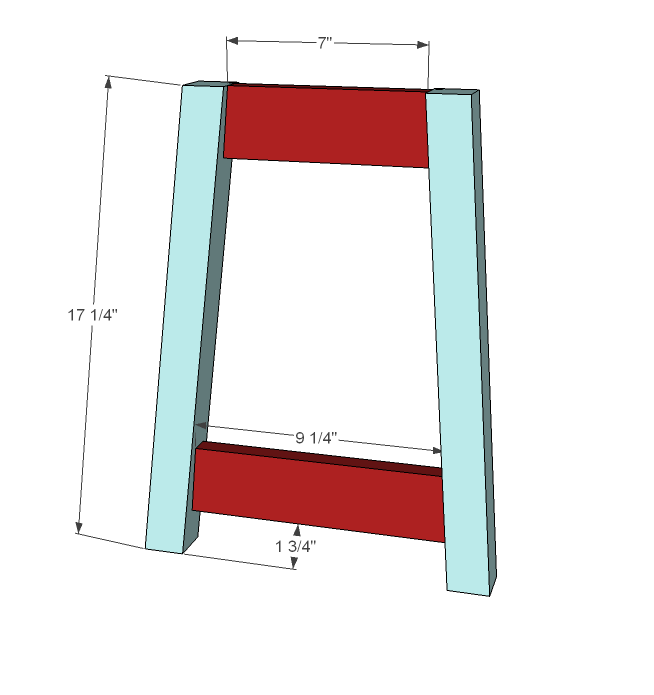 Splayed Leg X Bench — step 2