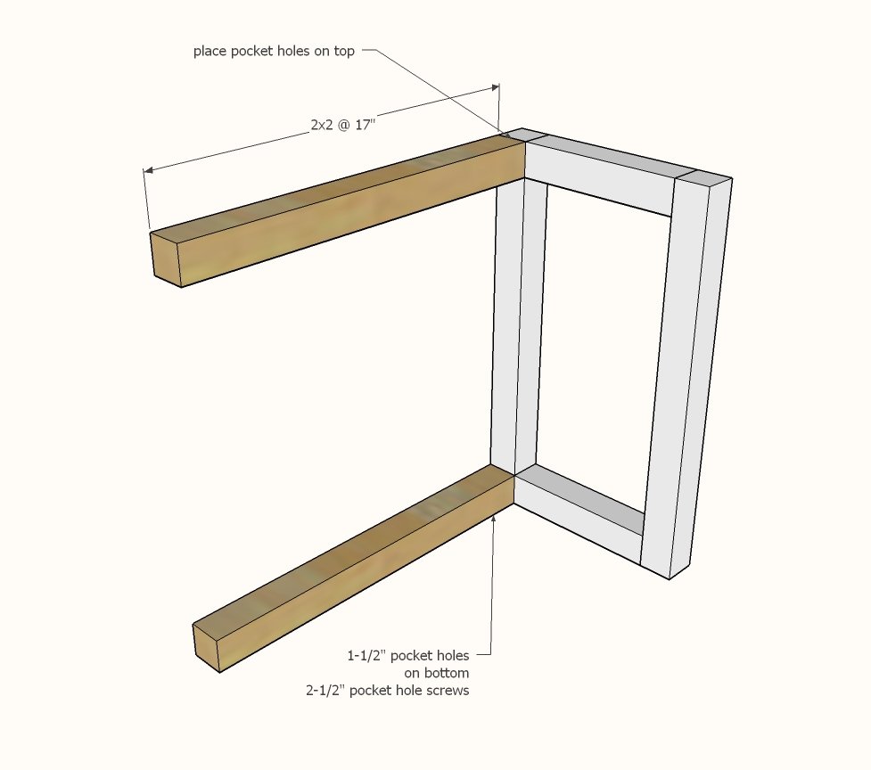 Split Industrial Coffee Table — step 2