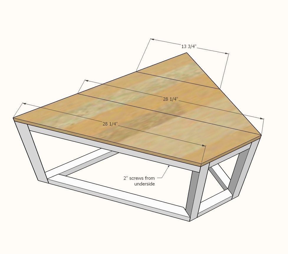 Split Industrial Coffee Table — step 7