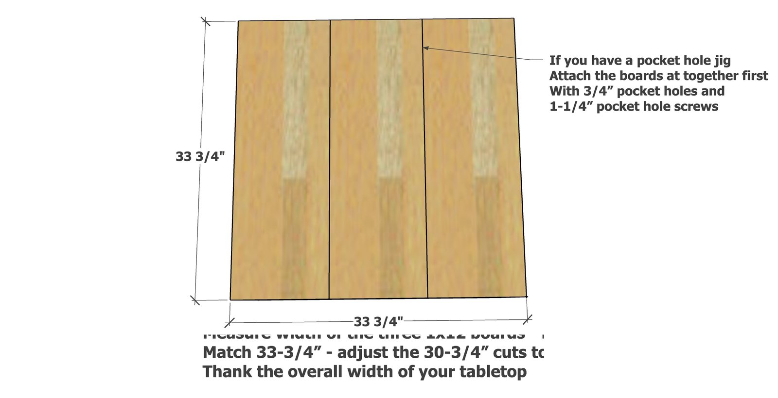 Square Box Frame Coffee Table — step 1