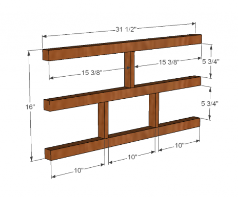Square Coffee Table with Drawers — step 2