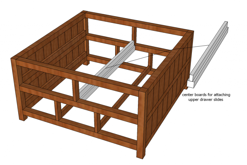 Square Coffee Table with Drawers — step 6