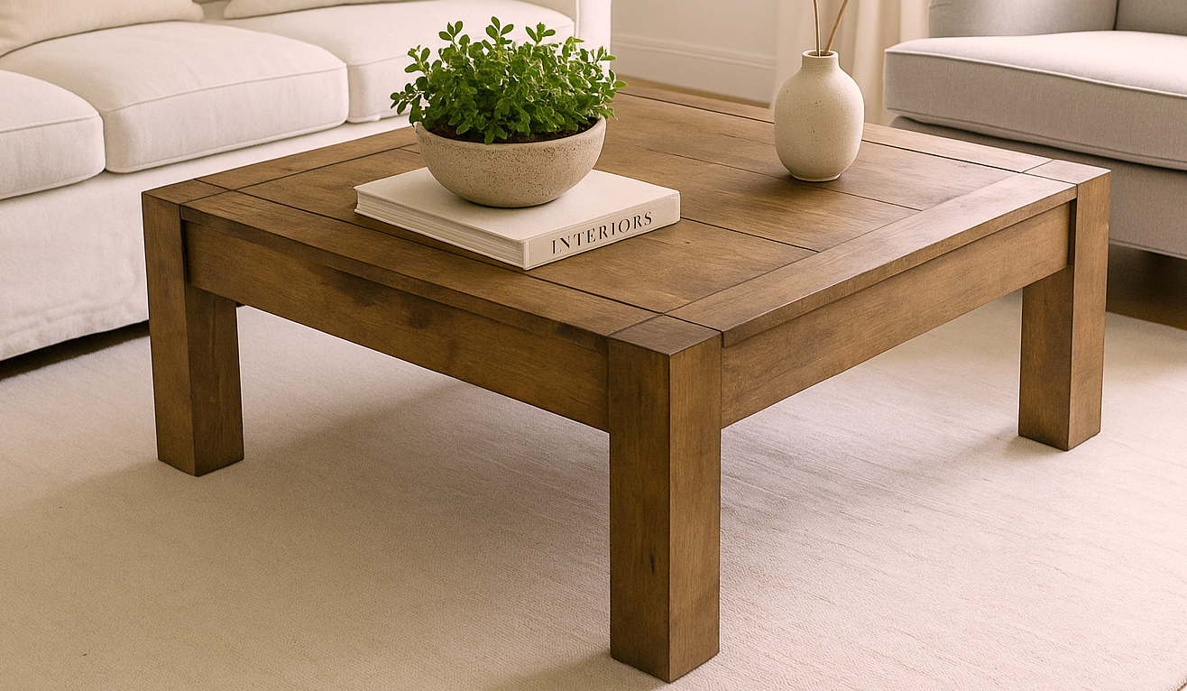 Square Parsons Coffee Table