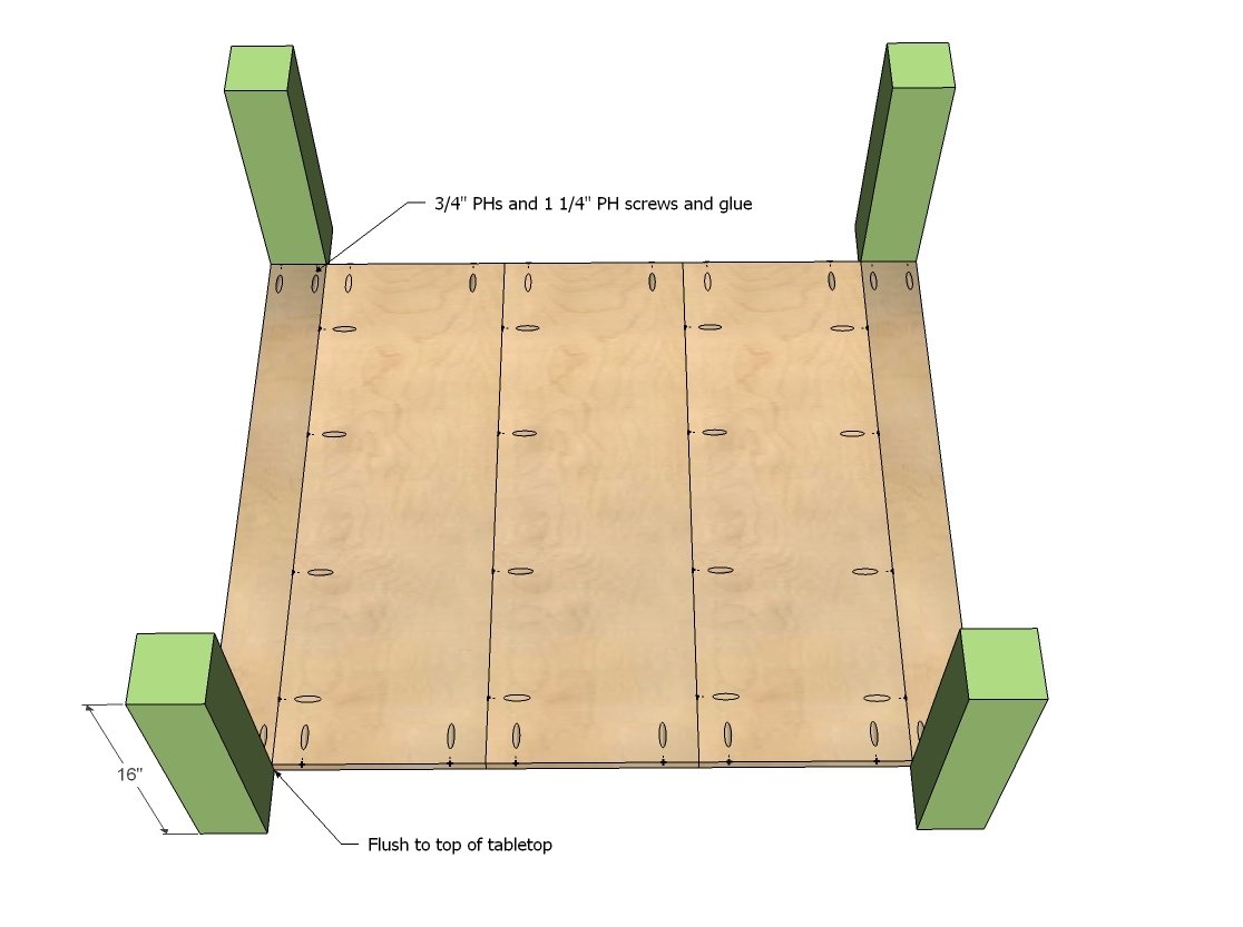 Square Parsons Coffee Table — step 2