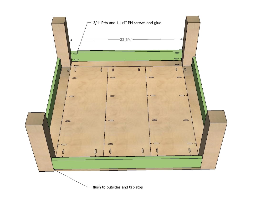 Square Parsons Coffee Table — step 4