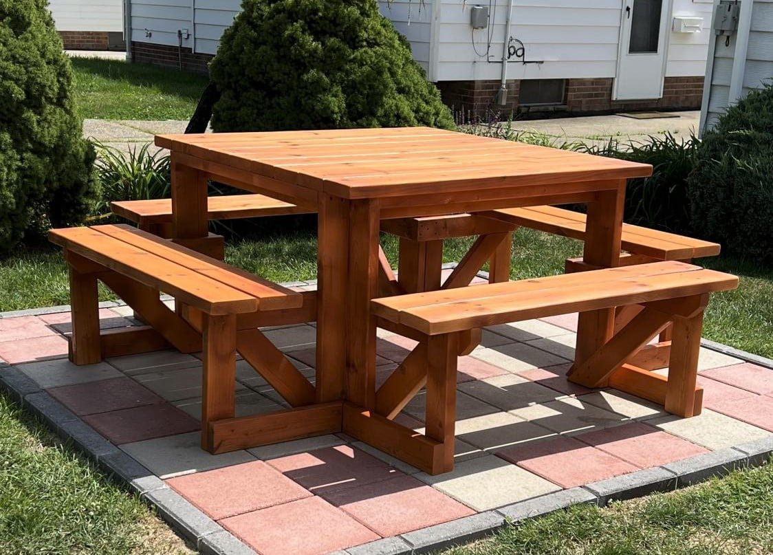 Square Picnic Table — step 9