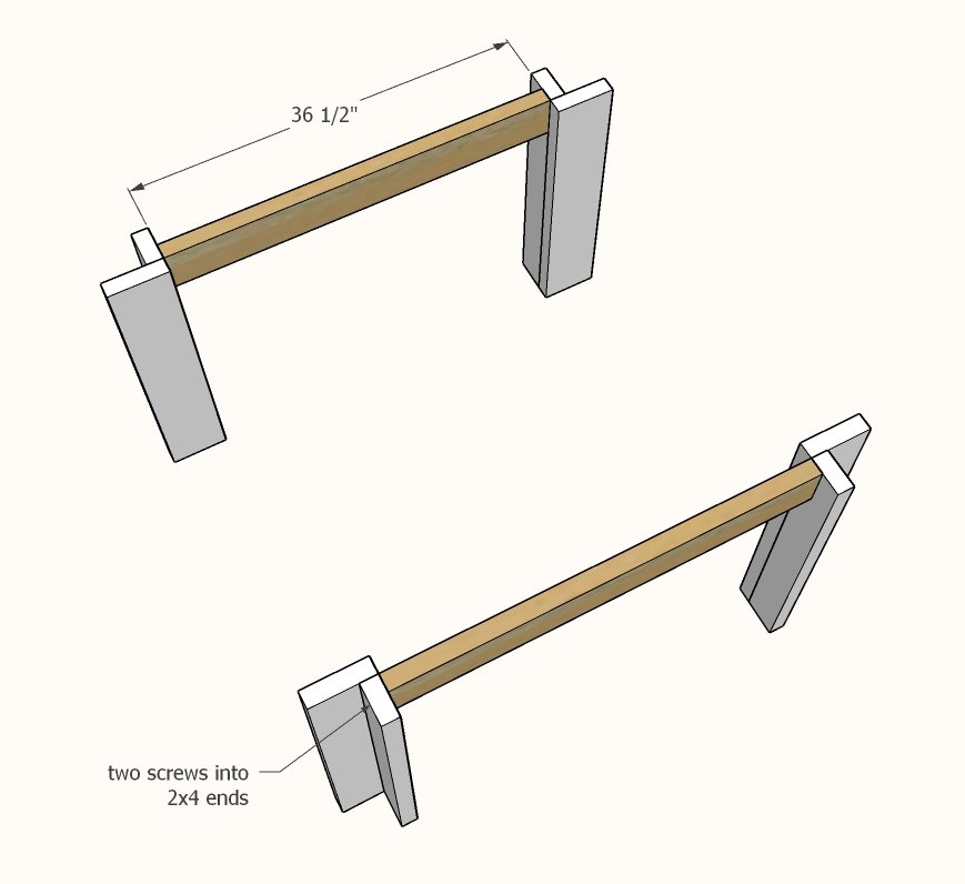Square Picnic Table — step 2