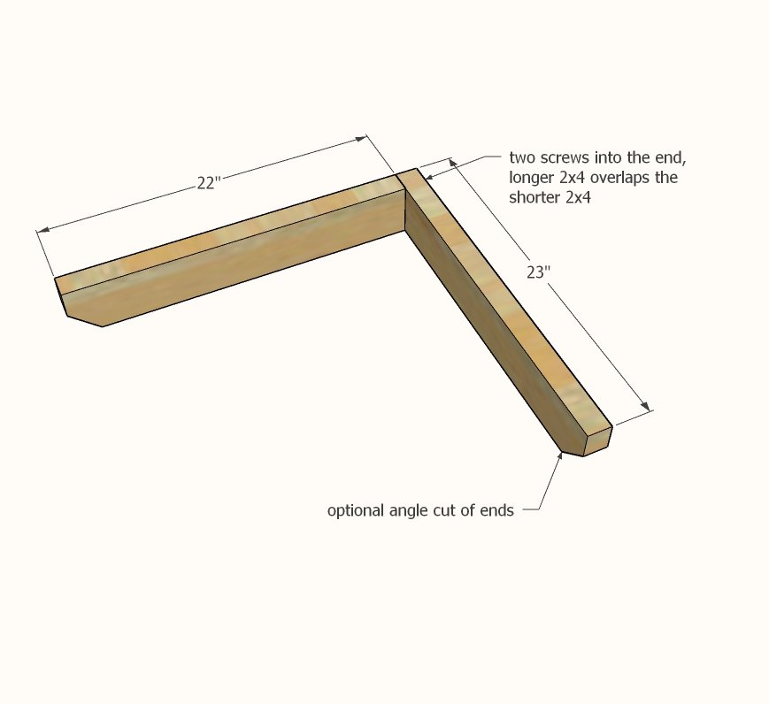 Square Picnic Table — step 4