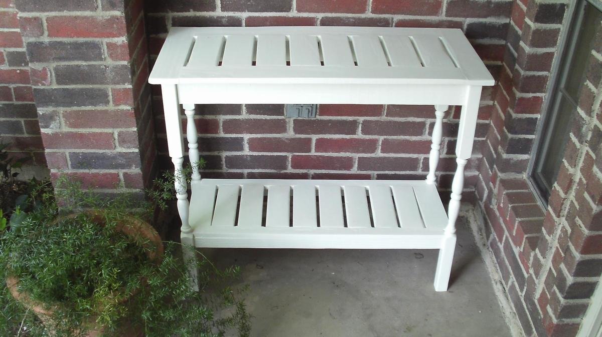 Stair Baluster Outdoor Console Table