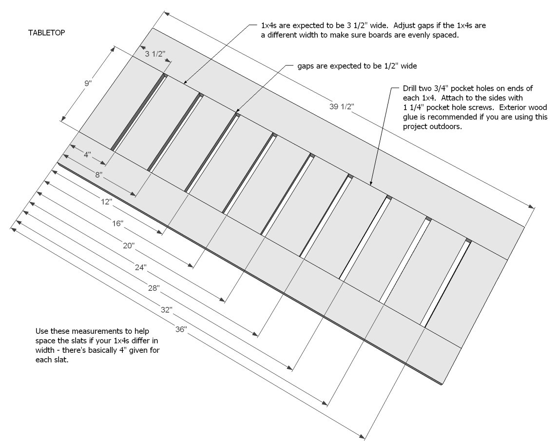 Stair Baluster Outdoor Console Table — step 1