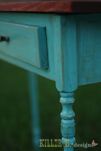 Stair Leg Flip Top Console Table — step 7