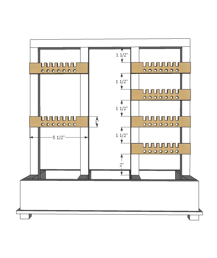 Standing Jewelry Holder — step 5