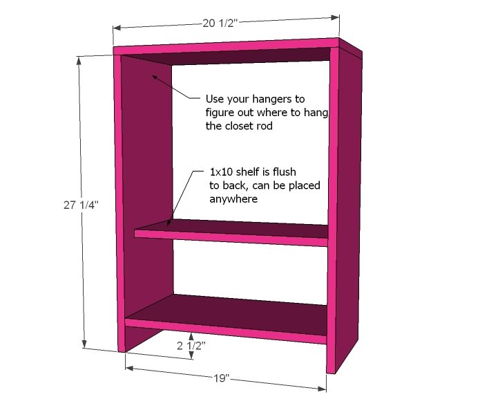 Star Doll Closet for American Girl or 18" Doll — step 1