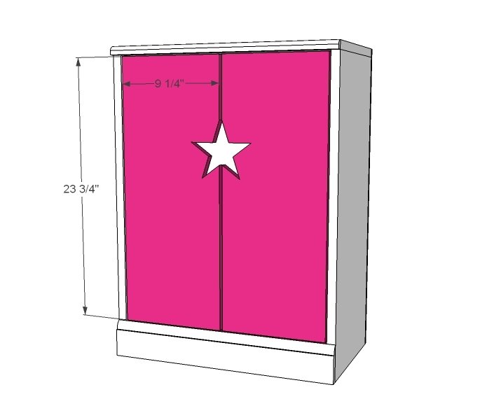 Star Doll Closet for American Girl or 18" Doll — step 4