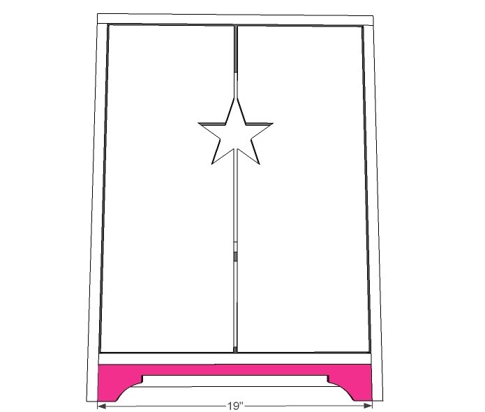 Star Doll Closet for American Girl or 18" Doll — step 5