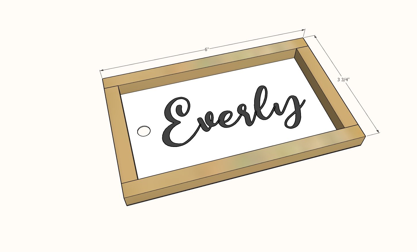 Stocking Name Tags — step 3