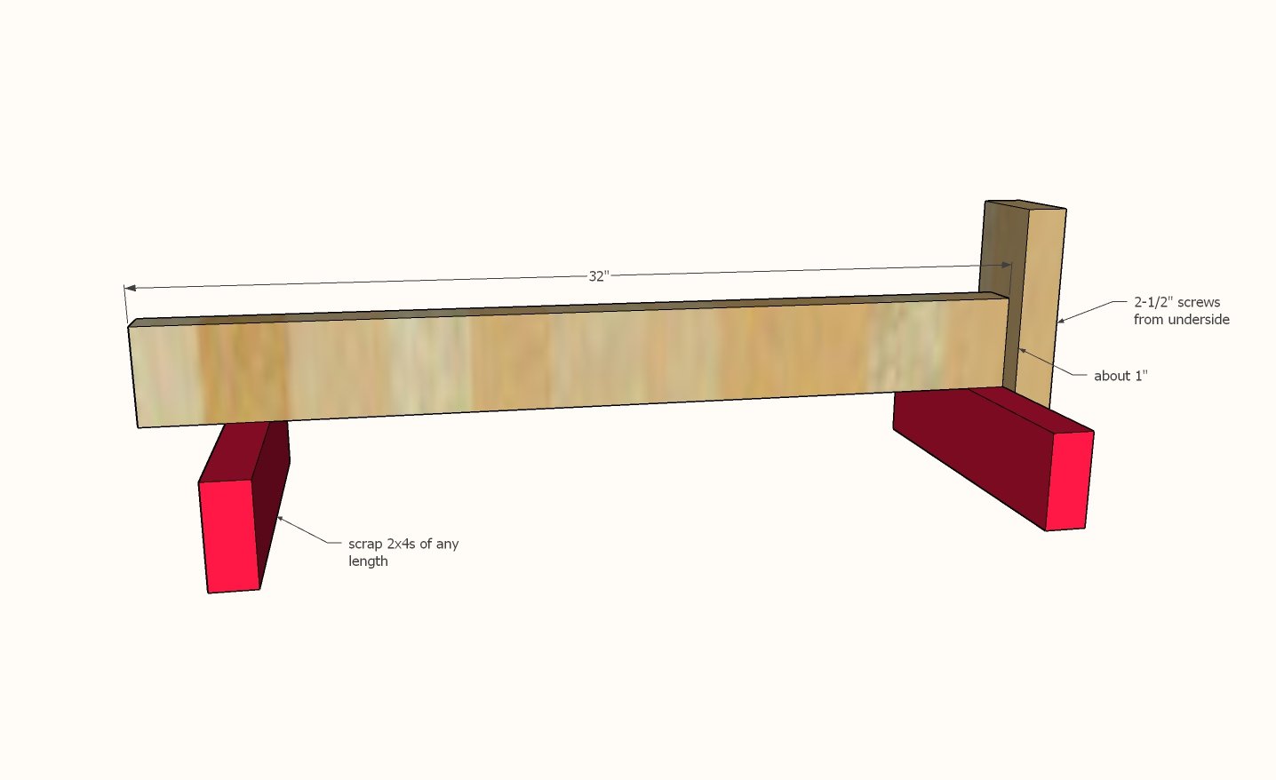 Stocking Stand — step 1