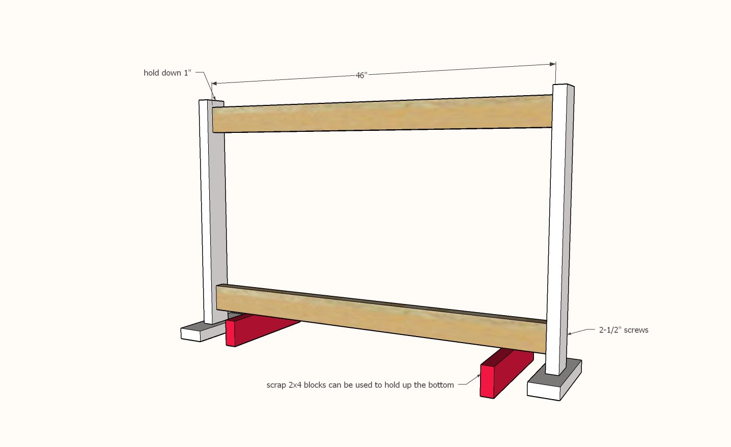Stocking Stand — step 2