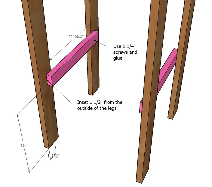 Stools for the Bar Table for the Simple Outdoor Collection — step 5