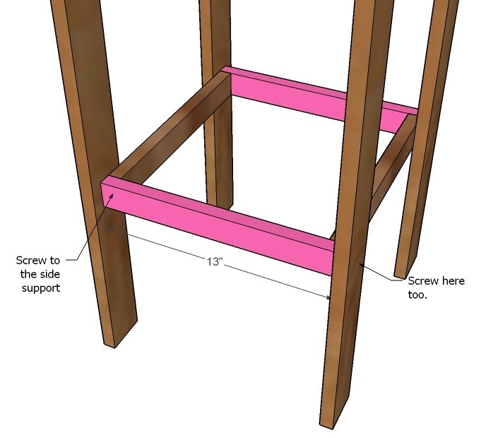 Stools for the Bar Table for the Simple Outdoor Collection — step 6
