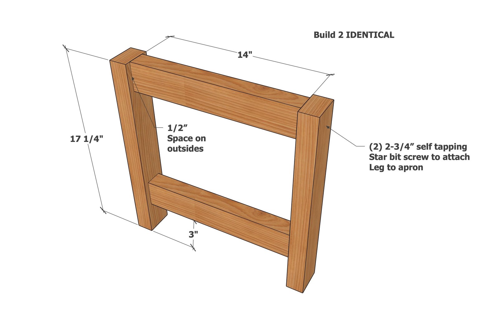Sturdy Outdoor Side Table Stool — step 1