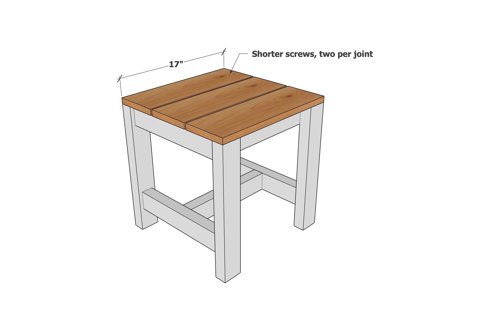 Sturdy Outdoor Side Table Stool — step 3