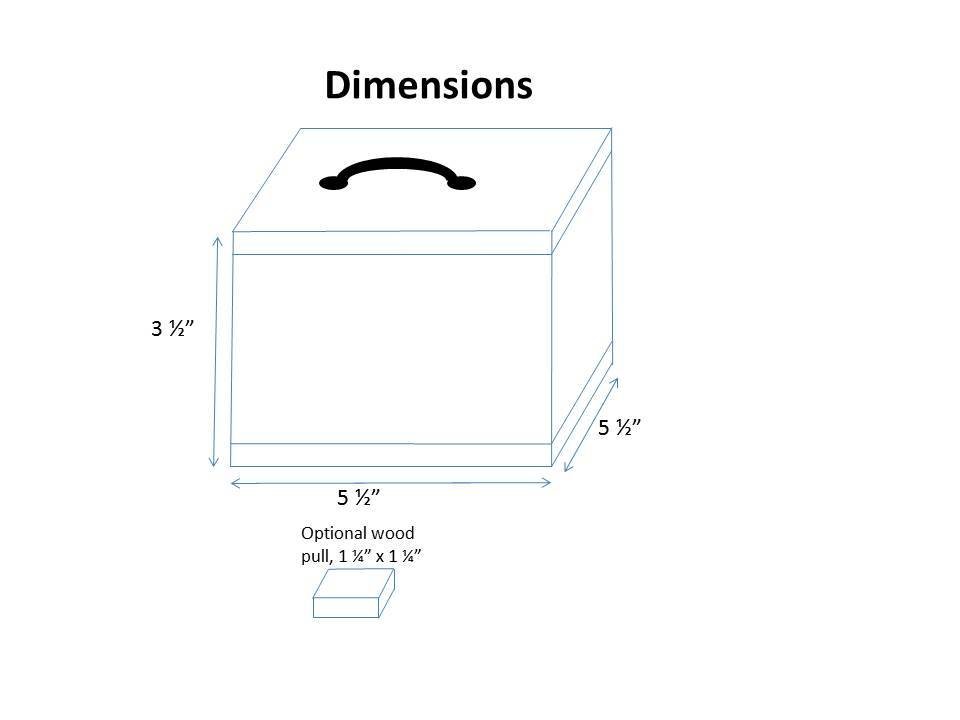 Sunday Trinket Box dimension diagram 1