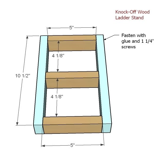 Super Easy but a Little Tricky Ladder Table — step 1