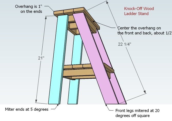 Super Easy but a Little Tricky Ladder Table — step 5