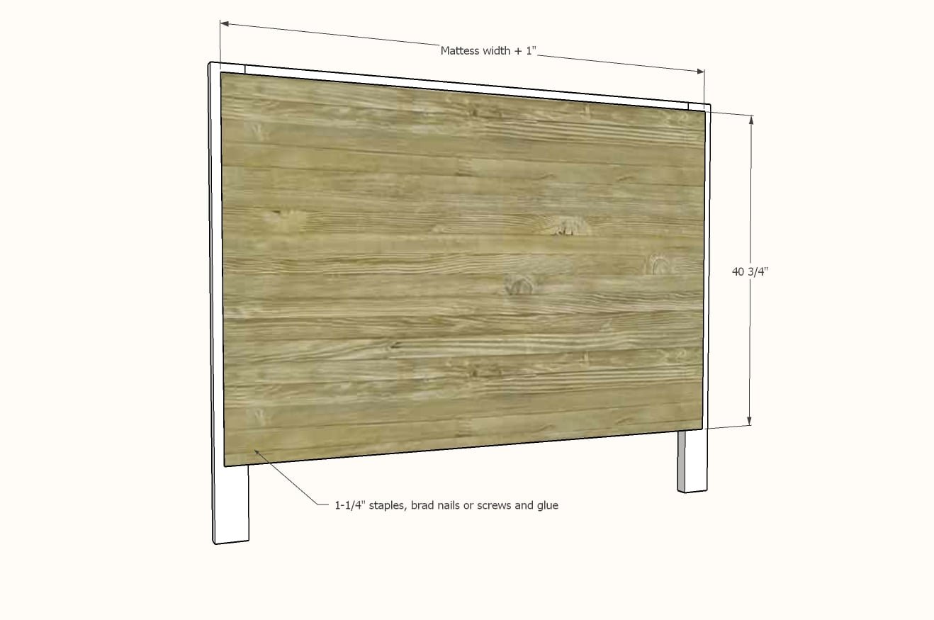 Super Simple Bed Frame [Queen, Full and Twin Sizes] — step 2