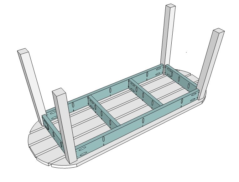 Surf Board Coffee Table, Bench or Child's Table — step 1