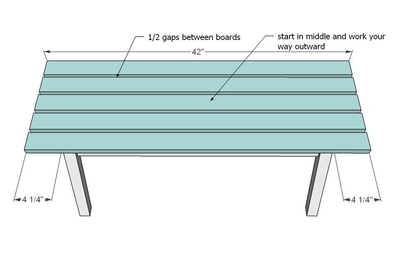 Surf Board Coffee Table, Bench or Child's Table — step 5