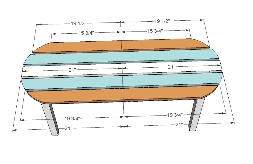 Surf Board Coffee Table, Bench or Child's Table — step 6