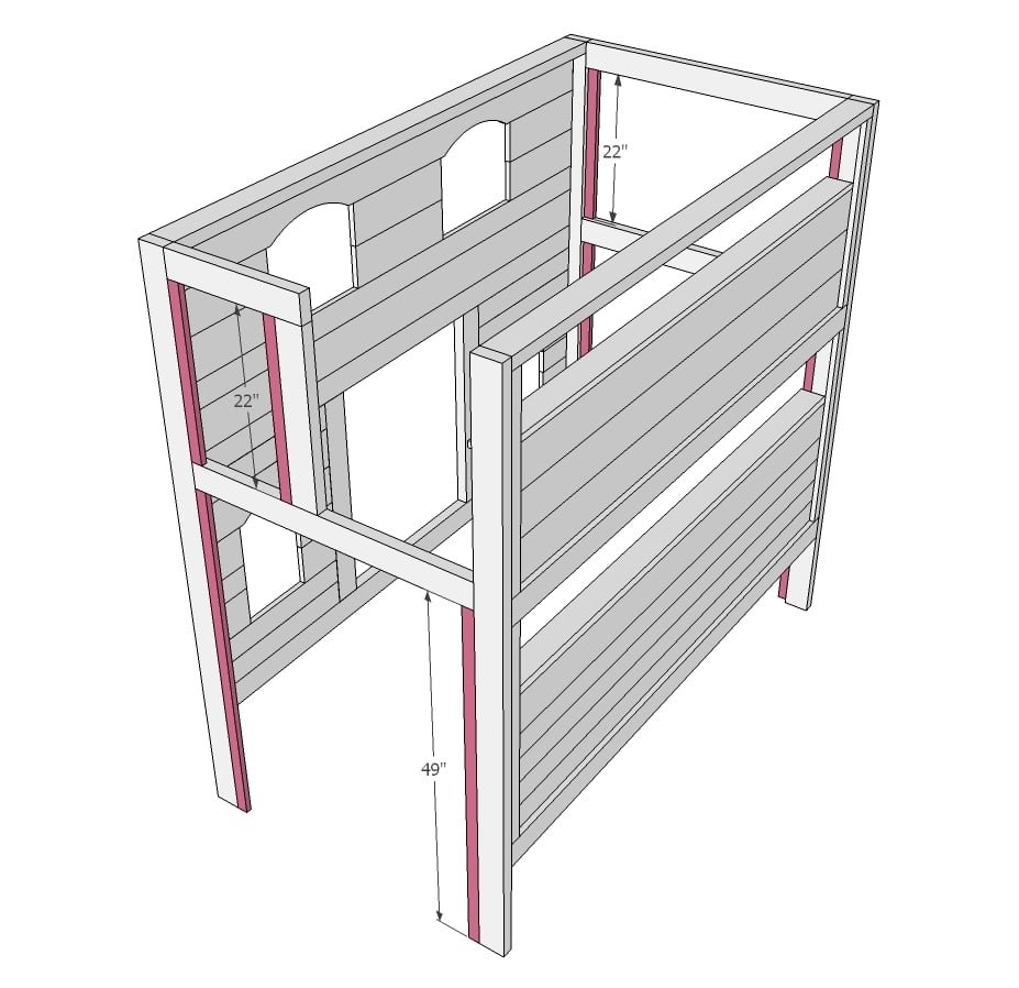 Sweet Pea Bunk Bed — step 19