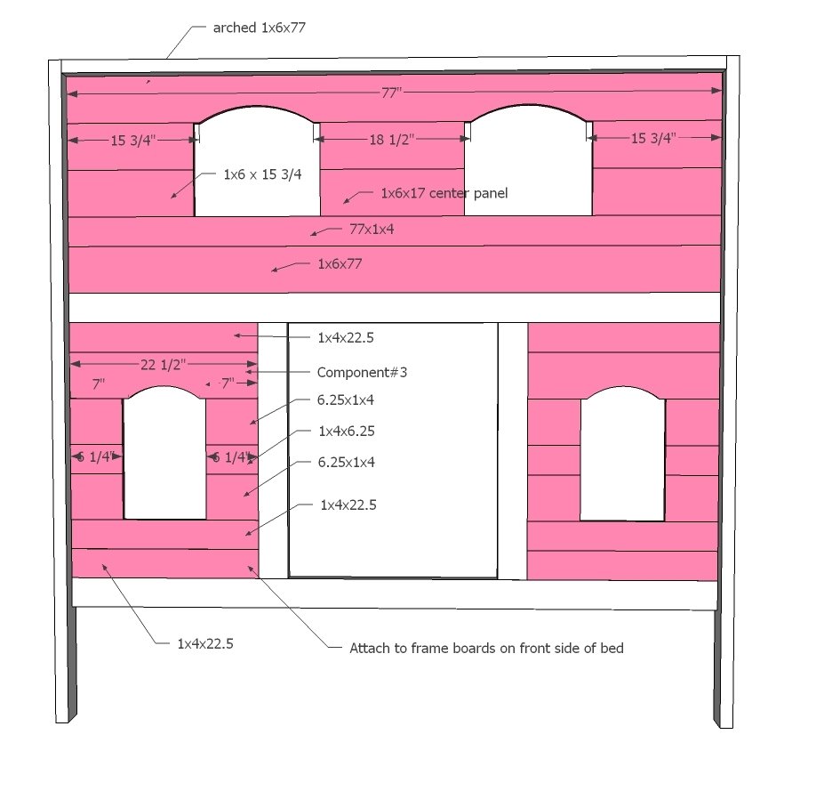 Sweet Pea Bunk Bed — step 5