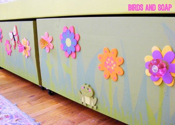 Sweet Pea Garden Bunk Bed Storage Boxes