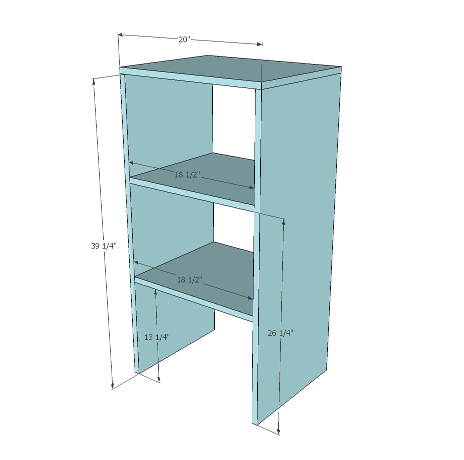 Sweet Pea Garden Bunk Bed Storage Stairs — step 1