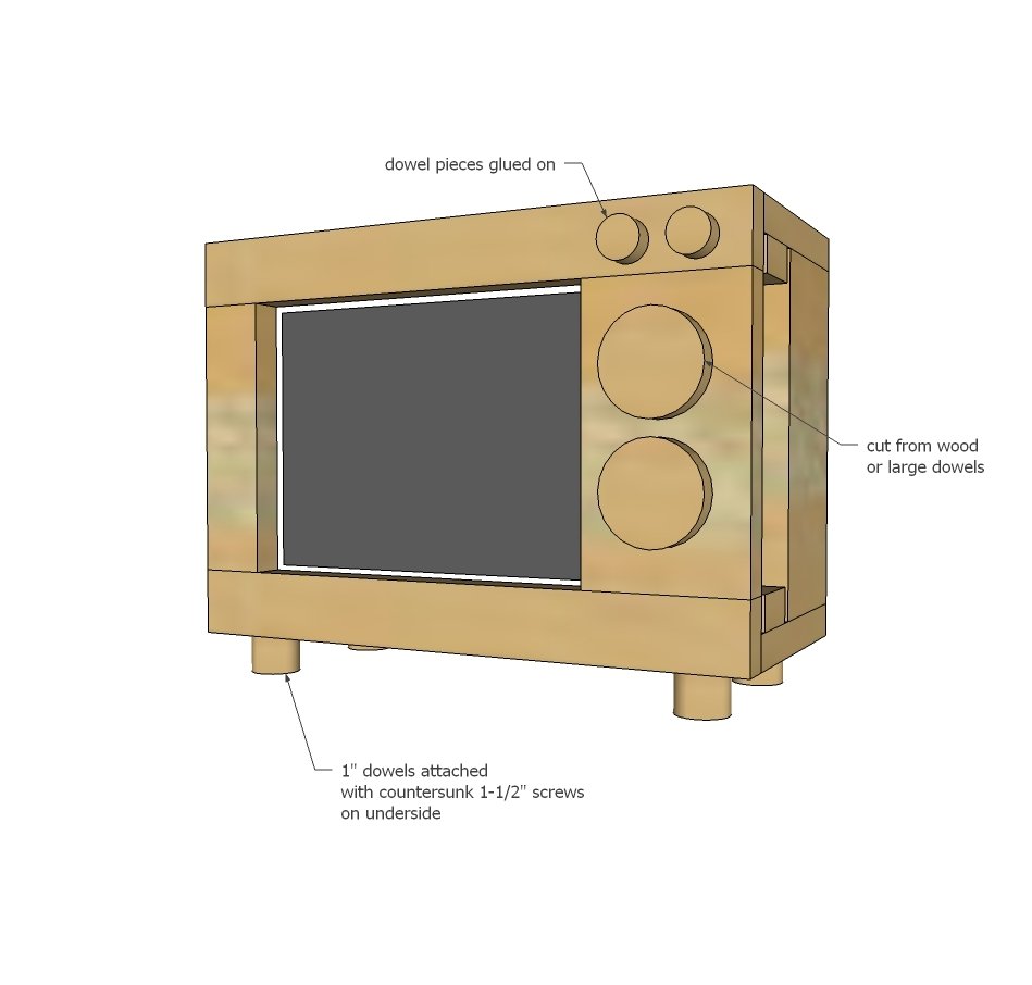 Tablet or iPad Holder Retro TV Style — step 6