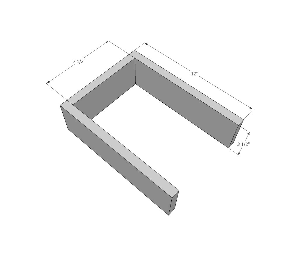 Tabletop Play Kitchen — step 1
