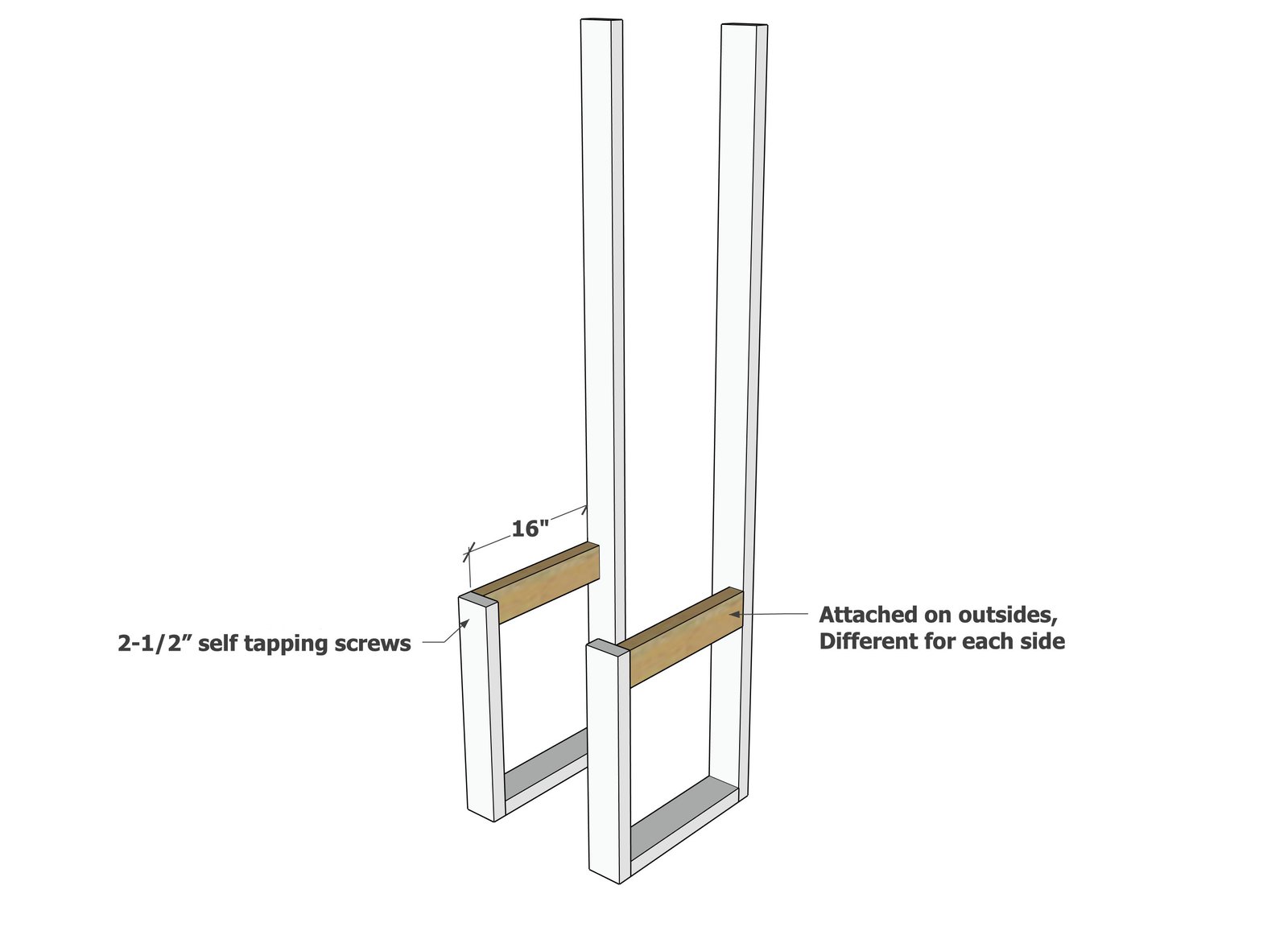 Tall Back Wooden Planter Box — step 2