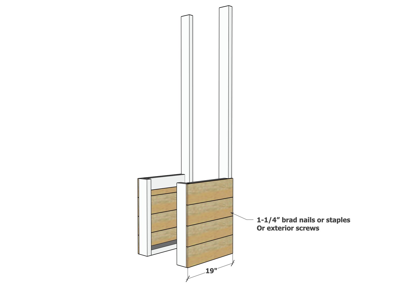 Tall Back Wooden Planter Box — step 3